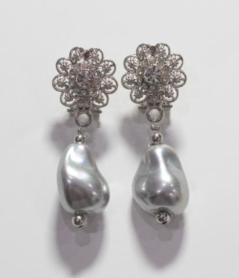 Mairachamp SHAE Silver Drop pearl Earrings