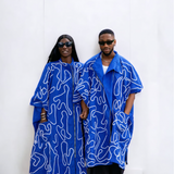 Cute-Saint Okun Cotton Patterned Poncho 2.0