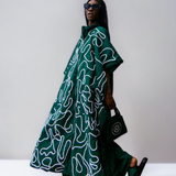 Cute-Saint Okun Cotton Patterned Poncho 2.0