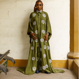 Cute-Saint Agbada Genderless Linen Long Dress
