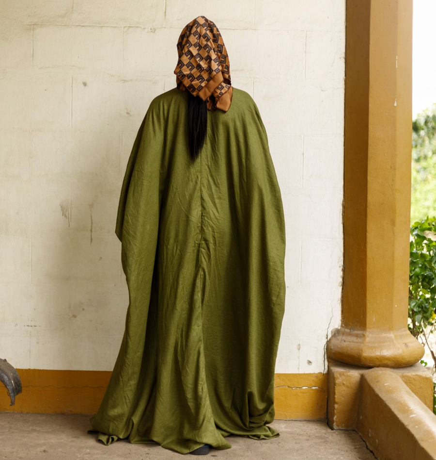 Cute-Saint Agbada Genderless Linen Long Dress