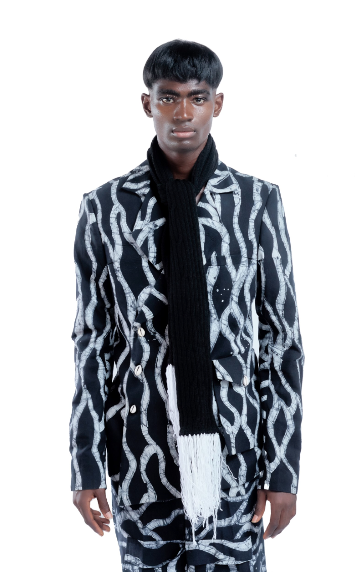 Cute-Saint Ara Monochrome Tailored Blazer