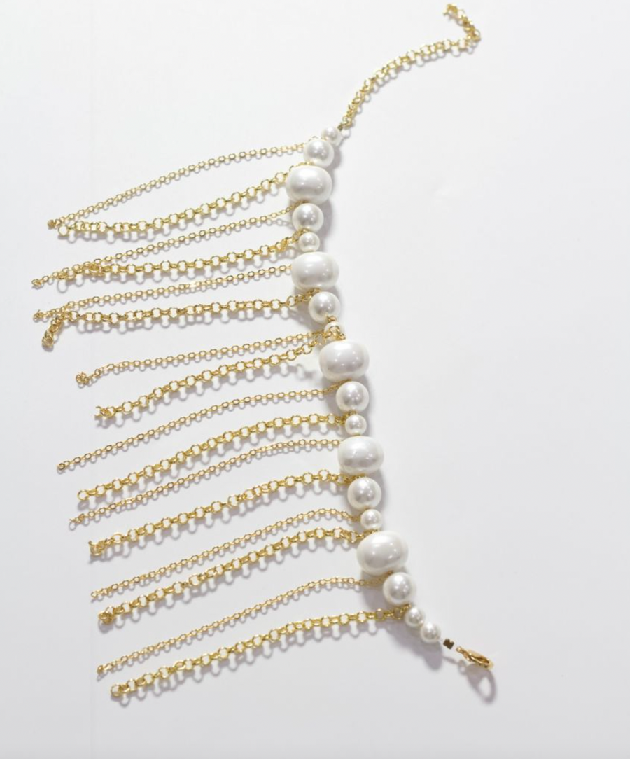 Mairachamp URIEL Gold Chain Fringe Bracelet