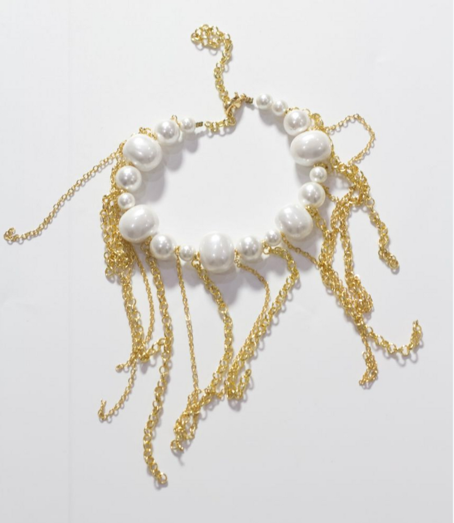 Mairachamp URIEL Gold Chain Fringe Bracelet