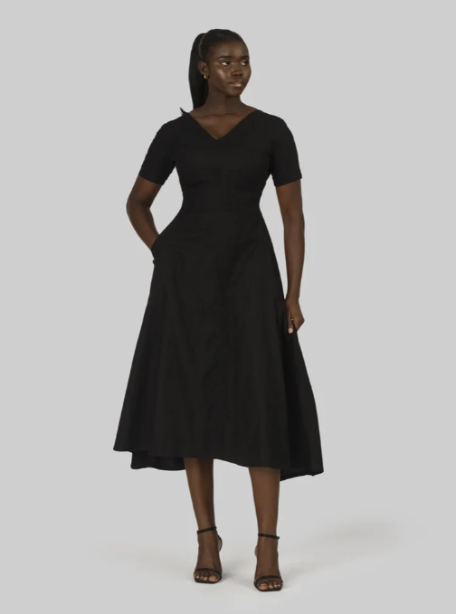 Amira dress II Midi dress with pockets