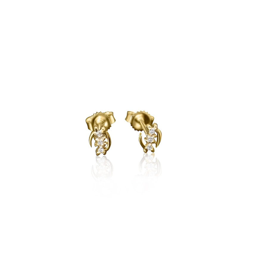 SAHMANI 18k Gold Micro Spine Diamond Studs Earring