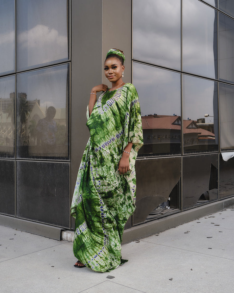 Abebi Silk Boubou Dress