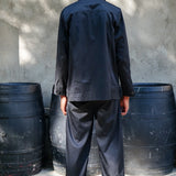 TUG Black Twill Overshirt | ADJOAA