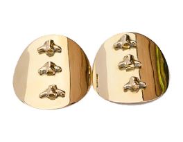 JIAMINI Wamunyu Disk Earring with 3 micro vertebrae stud