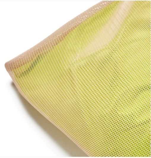 Project Dyad || Lime Leather Strap Moire Tote Bag