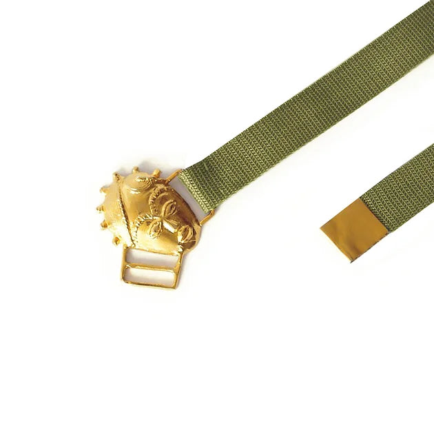 Loza Maleombho Nylon one-size-fits belt with gold plated closure SOBA BELT