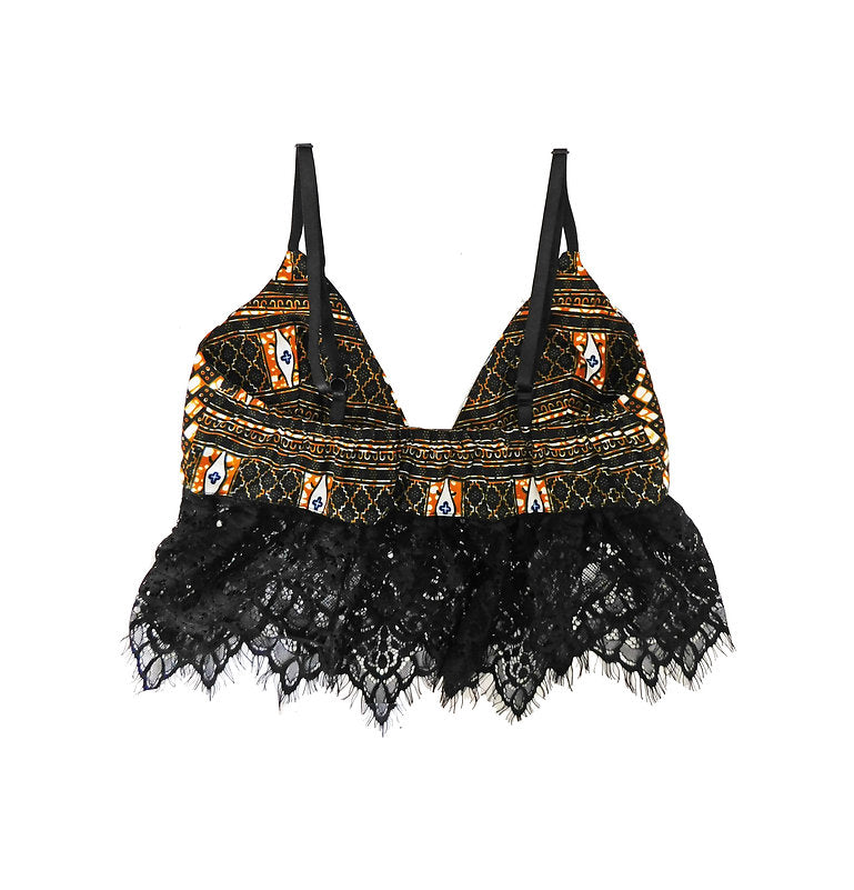 ERZUMAH Trinity Lace Detailed Bralette Top