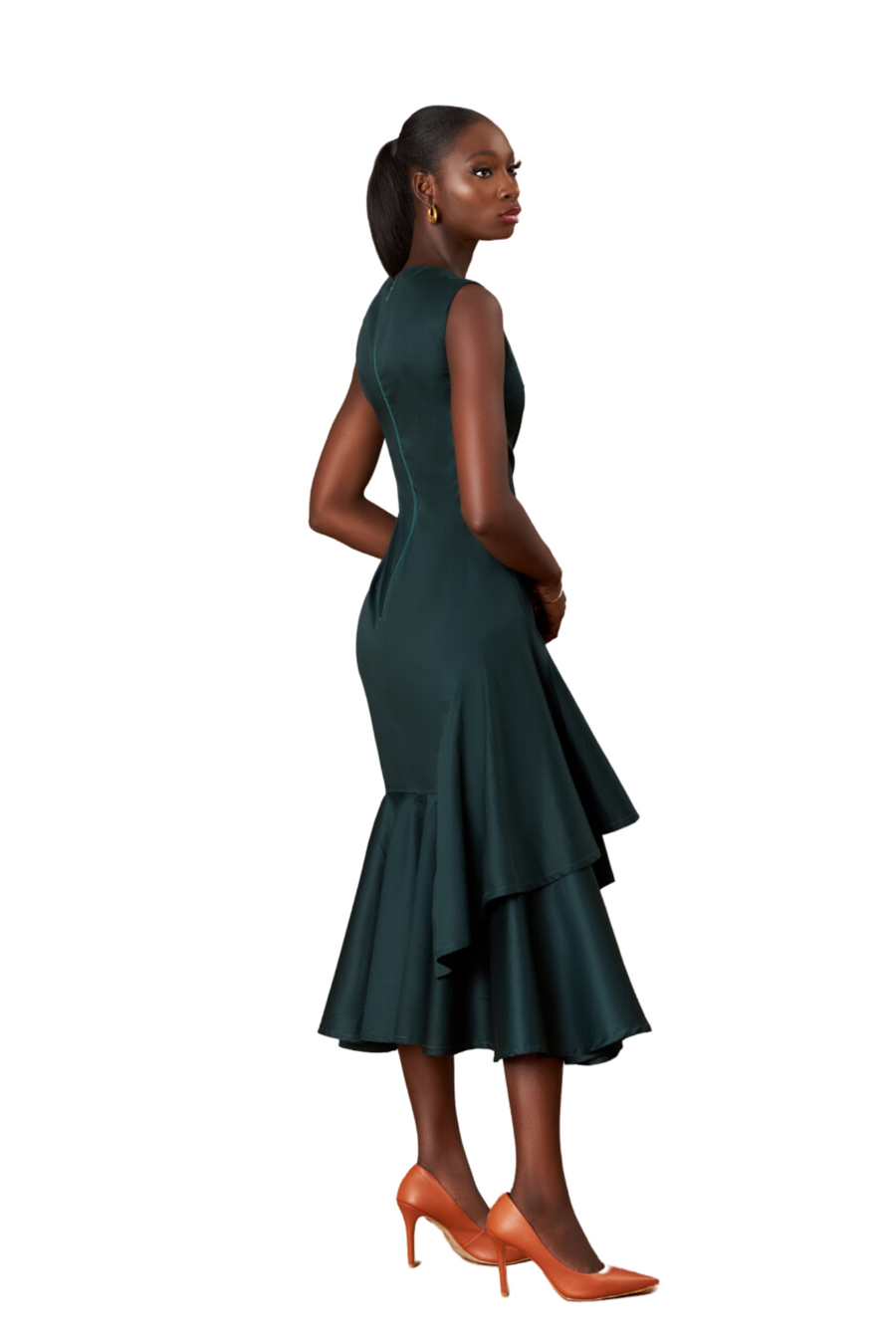 MOT Jade Asymmetrical Side Detail Dress