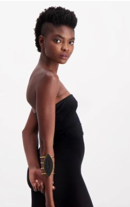 JIAMINI Msambweni Cuff Bracelets with solid brass cut-outs