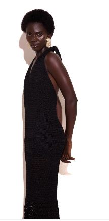 sachin and babi light blue dress Women's Wavy Crochet Dress – GLDNN