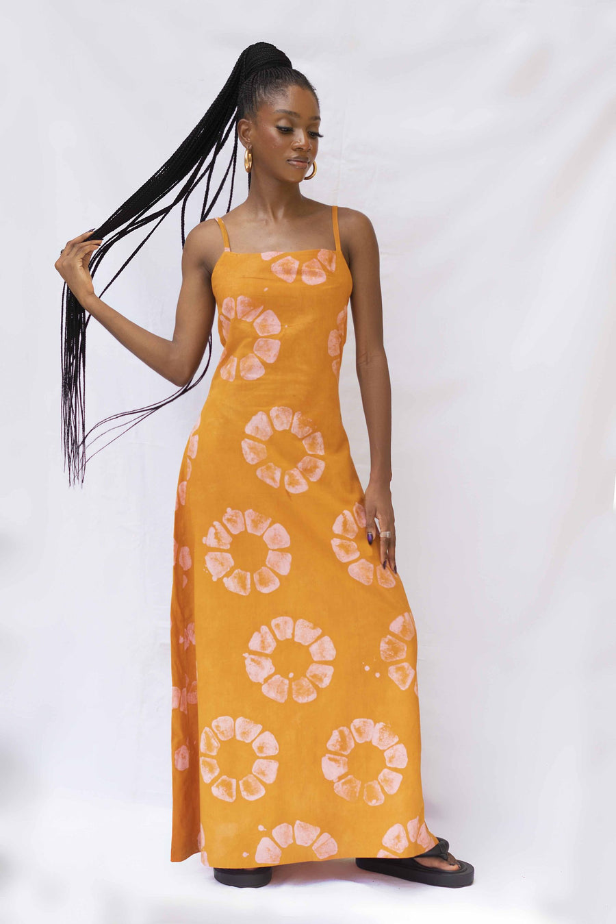 Nyosi Brand Thin Strapped Maxi Gana Dress