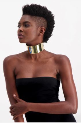 JIAMINI Shanzu Choker Necklace with 24k gold plating