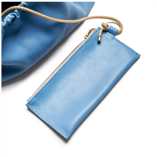 Project Dyad || Sky Blue Rope Strap Magnet Button Closes Wave Bag