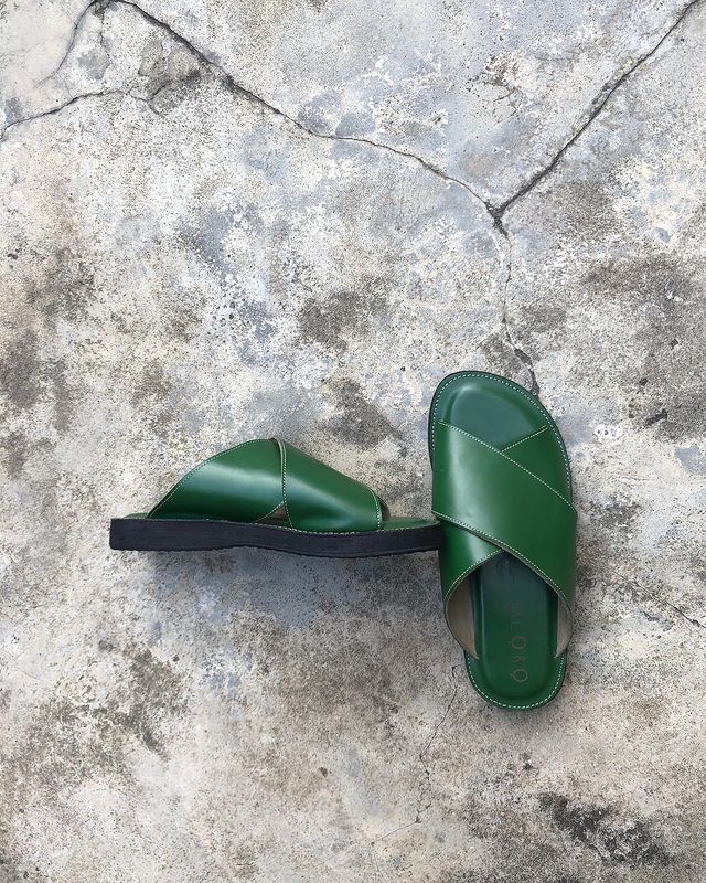 Opulence Émeraude Sandals - Deep Green