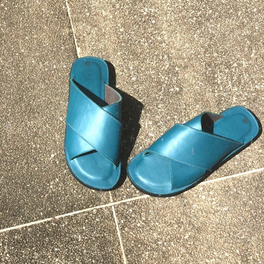 Opulence Émeraude Sandals - Light Blue