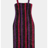Aya Spaghetti Strap Dress - Black/Red