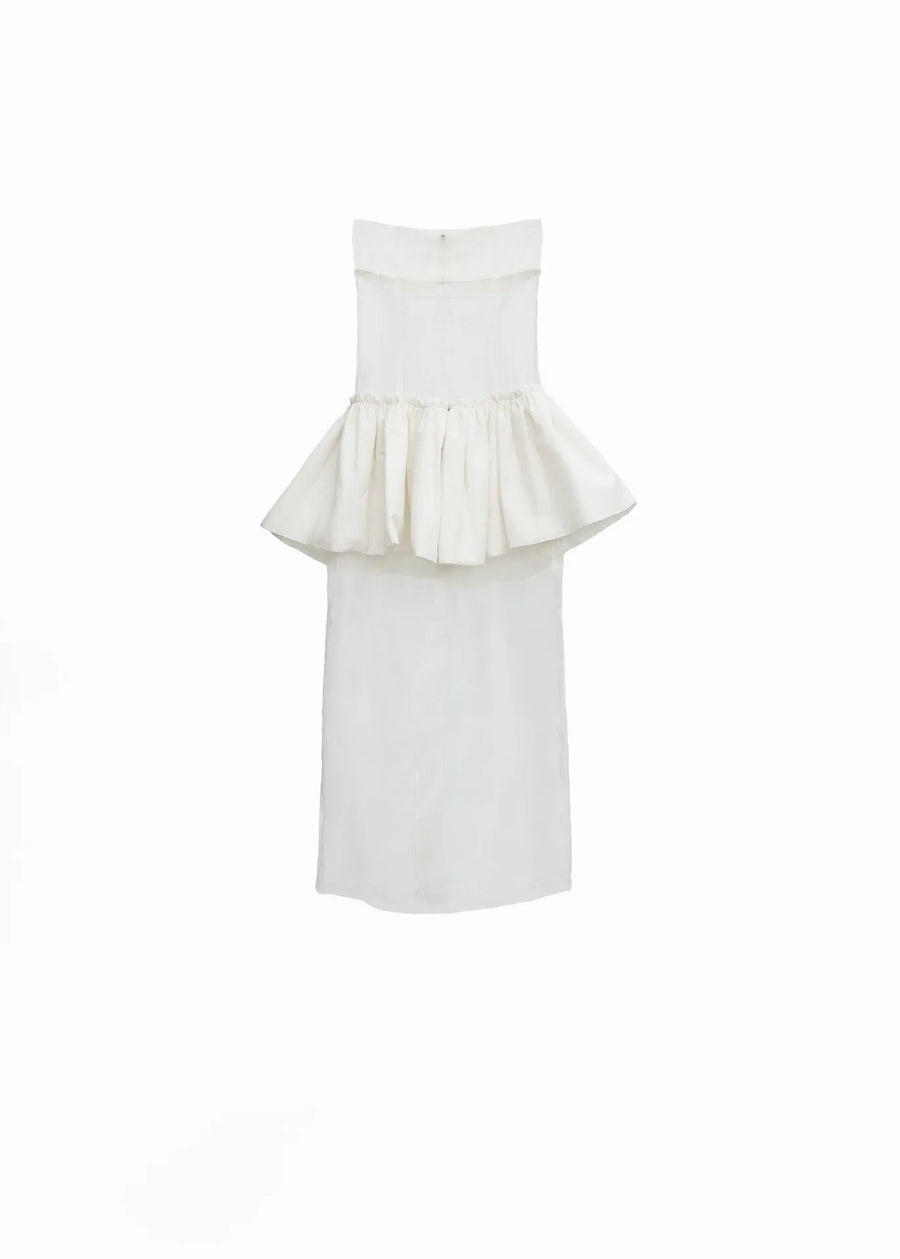 Lizz Near Perfect Linen Dress - White