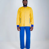 Fela II Tailor Fitted Straight Cut Pant - Blue