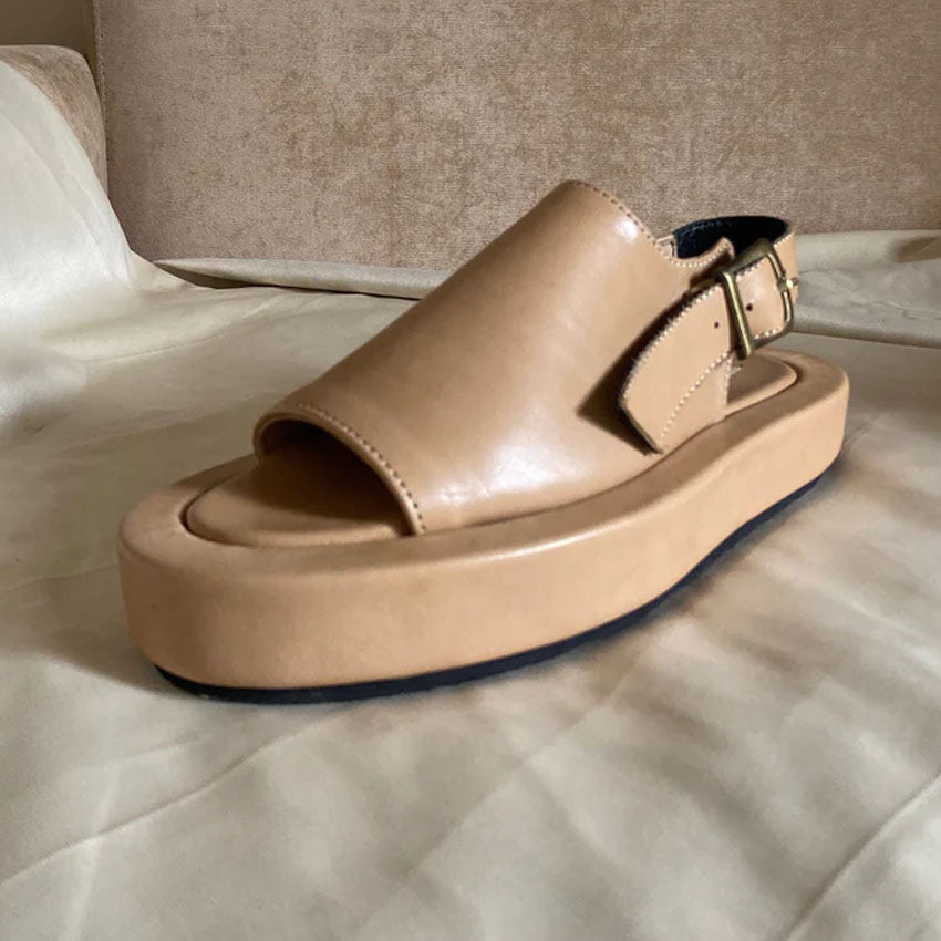 Halo High Sole Buckle Sandals