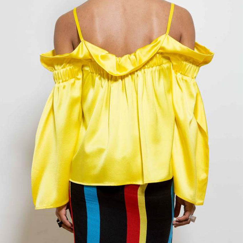 Nyorh Agwe High Lights Off-The-Shoulder Blouse