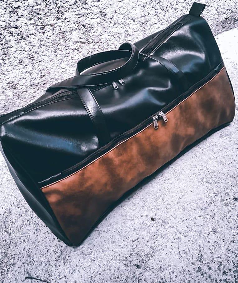 Umthwalo Two Tone Leather Travel Bag