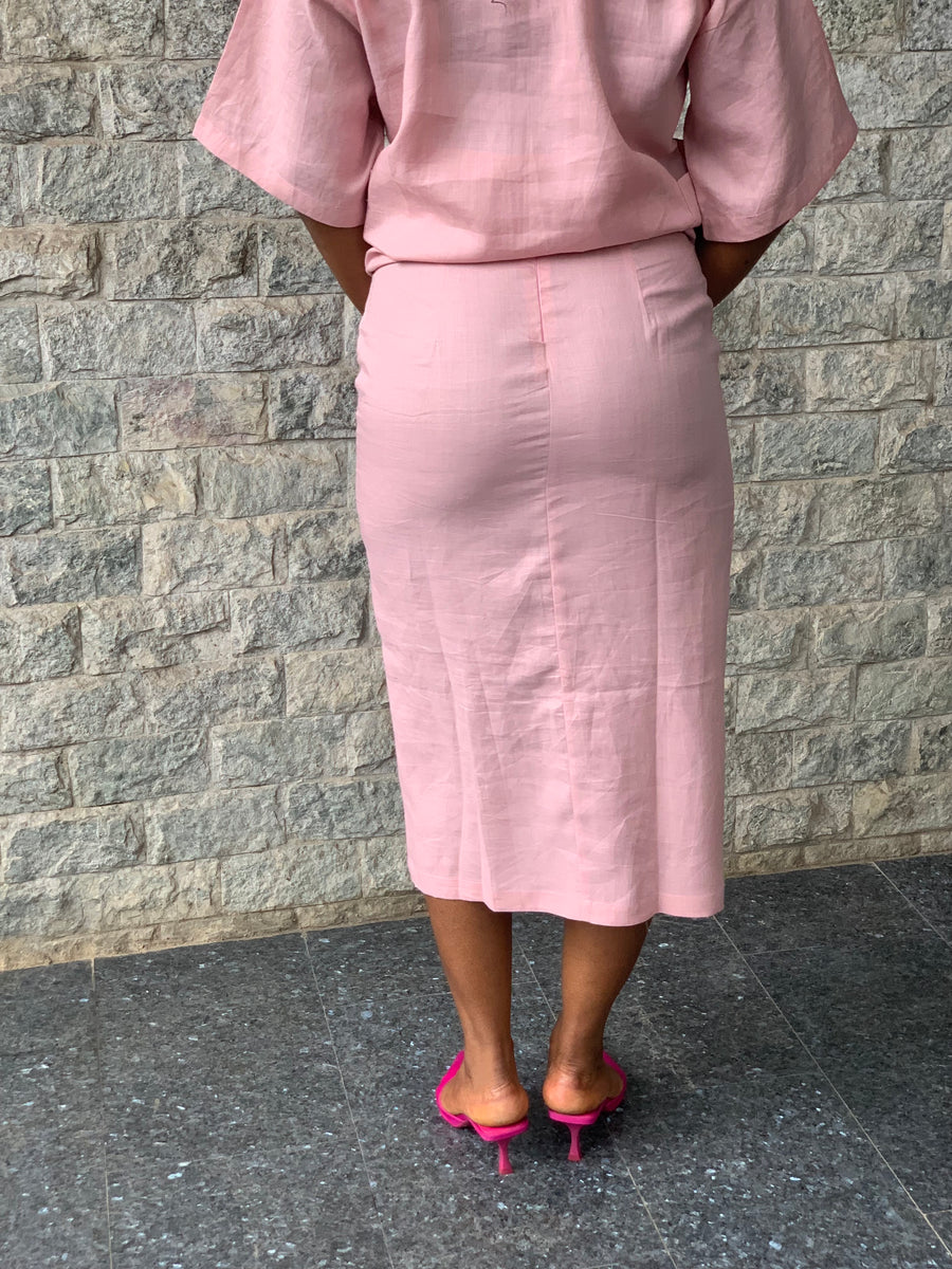 Chizoba Midi Skirt - Pink