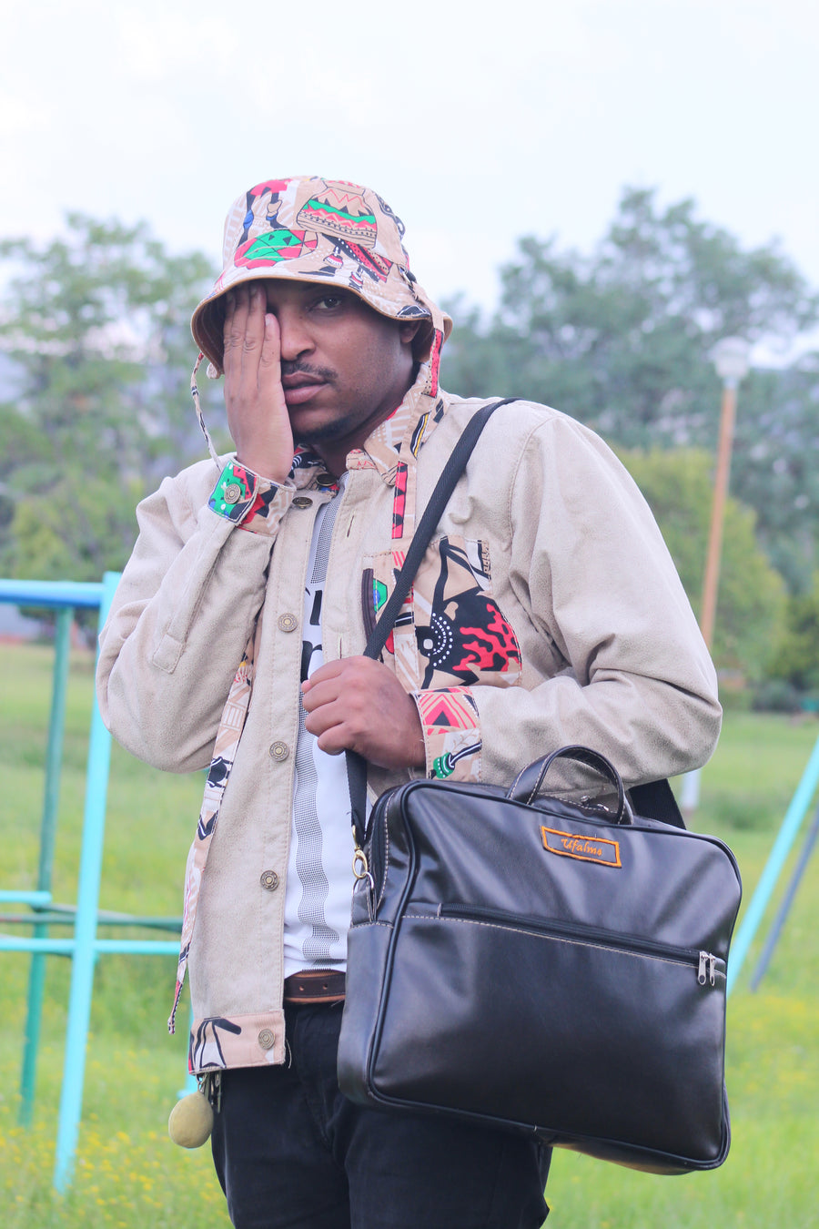 Umahambayedwa Leather Backpack - Black