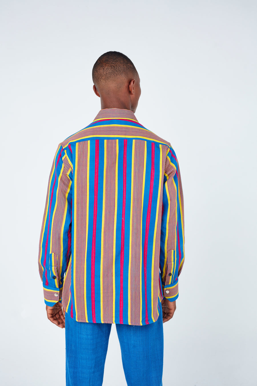 Zaggadey II Stripe Tailored Fitted Long Sleeve Shirt