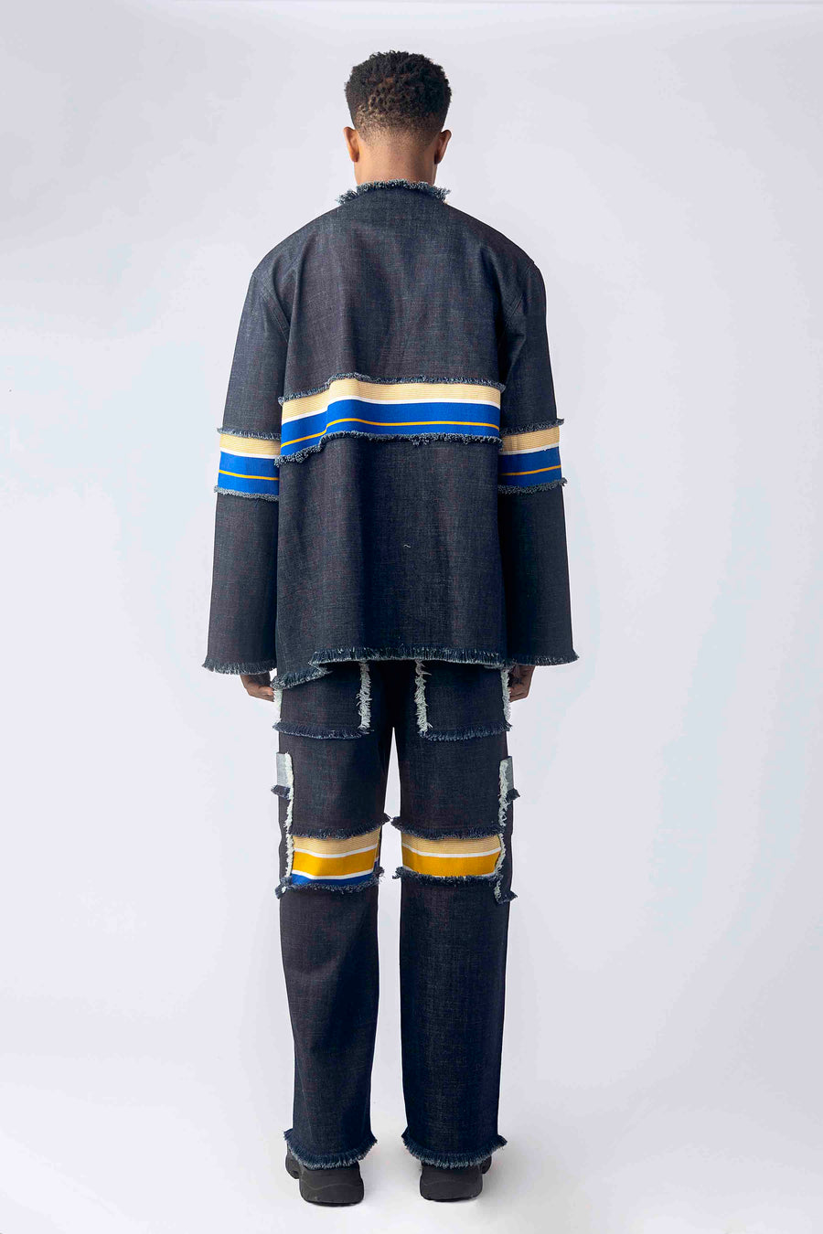 Okatakyie Jacket with Trouser - Navy Blue