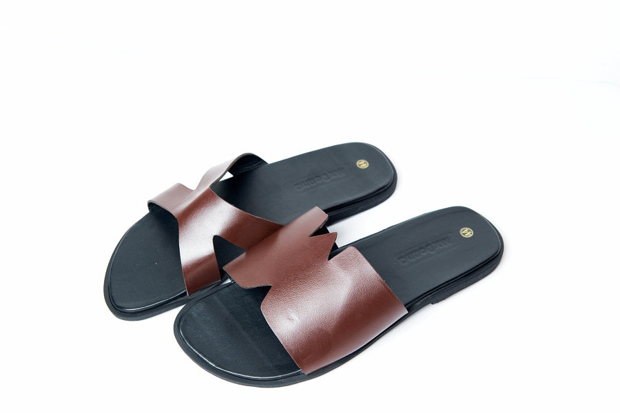 Maxim Brown Leather Sandal