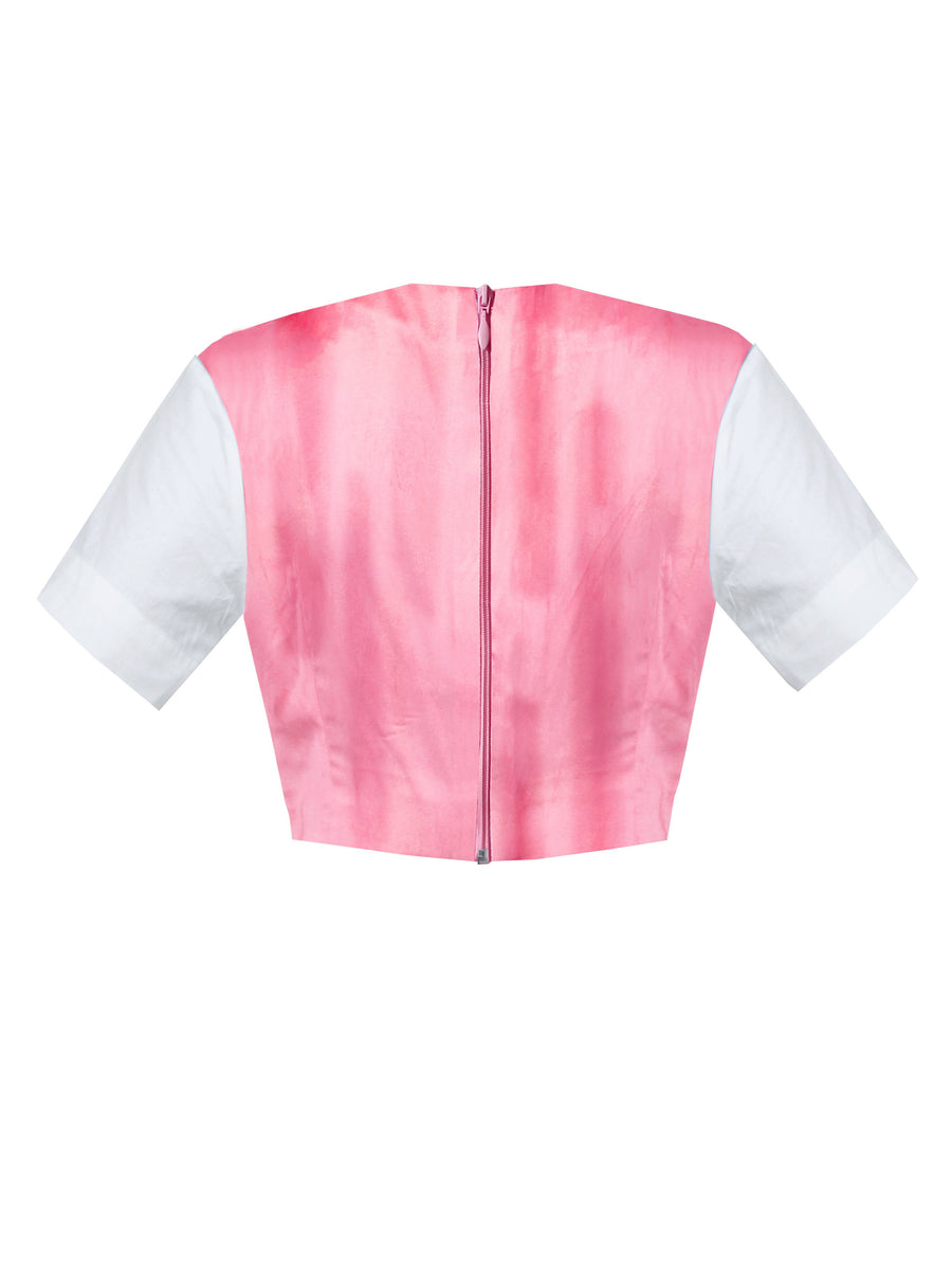 Pearl Top - Pink/White