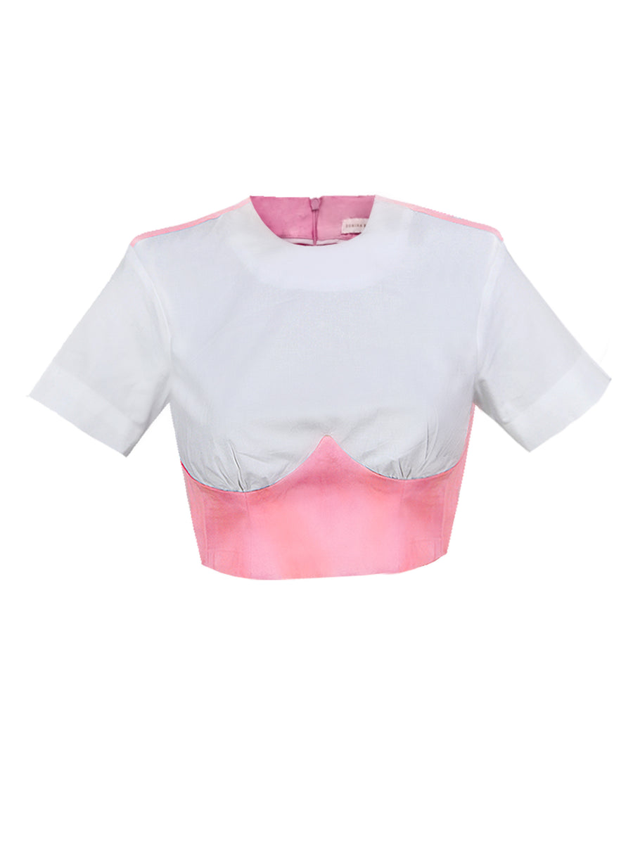 Pearl Top - Pink/White