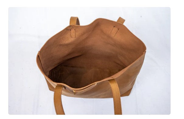 Addis Vintage Brown Classic Tote Handbag