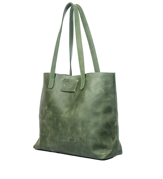 Addis Forest Green Classic Tote Handbag
