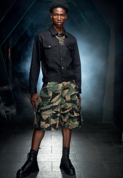 Wabi Sabi Osabarima Shorts- Camouflage