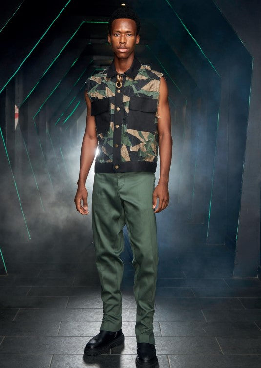 Wabi Sabi Osabarima Sleeveless Jacket - Camouflage