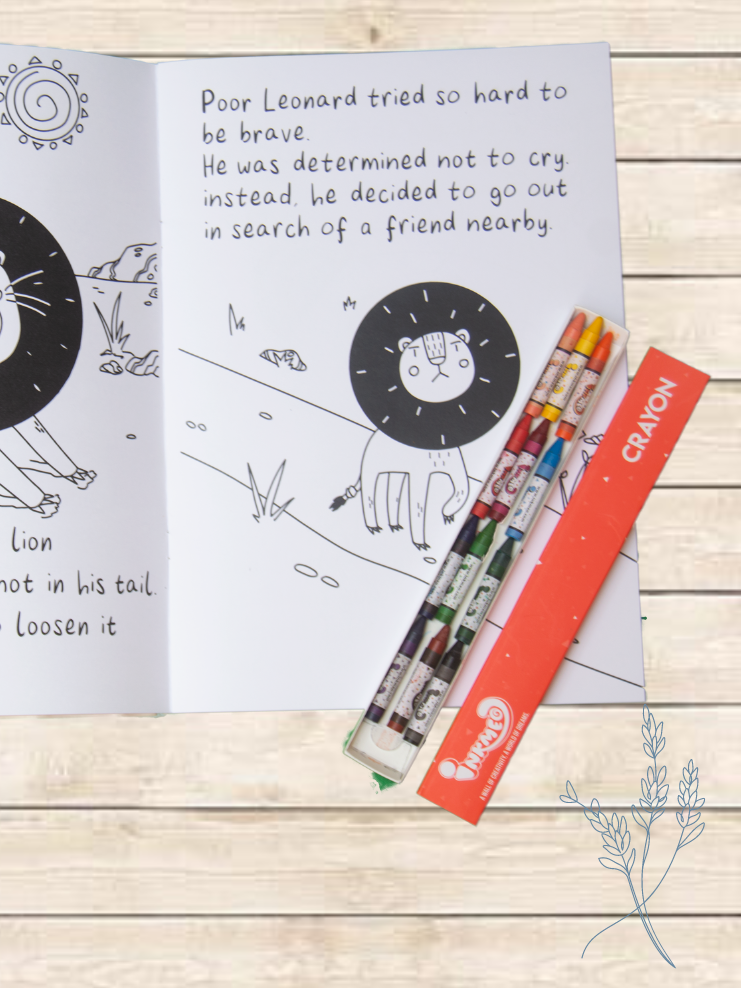 Inkme Crayons gift when your reading/colouring books
