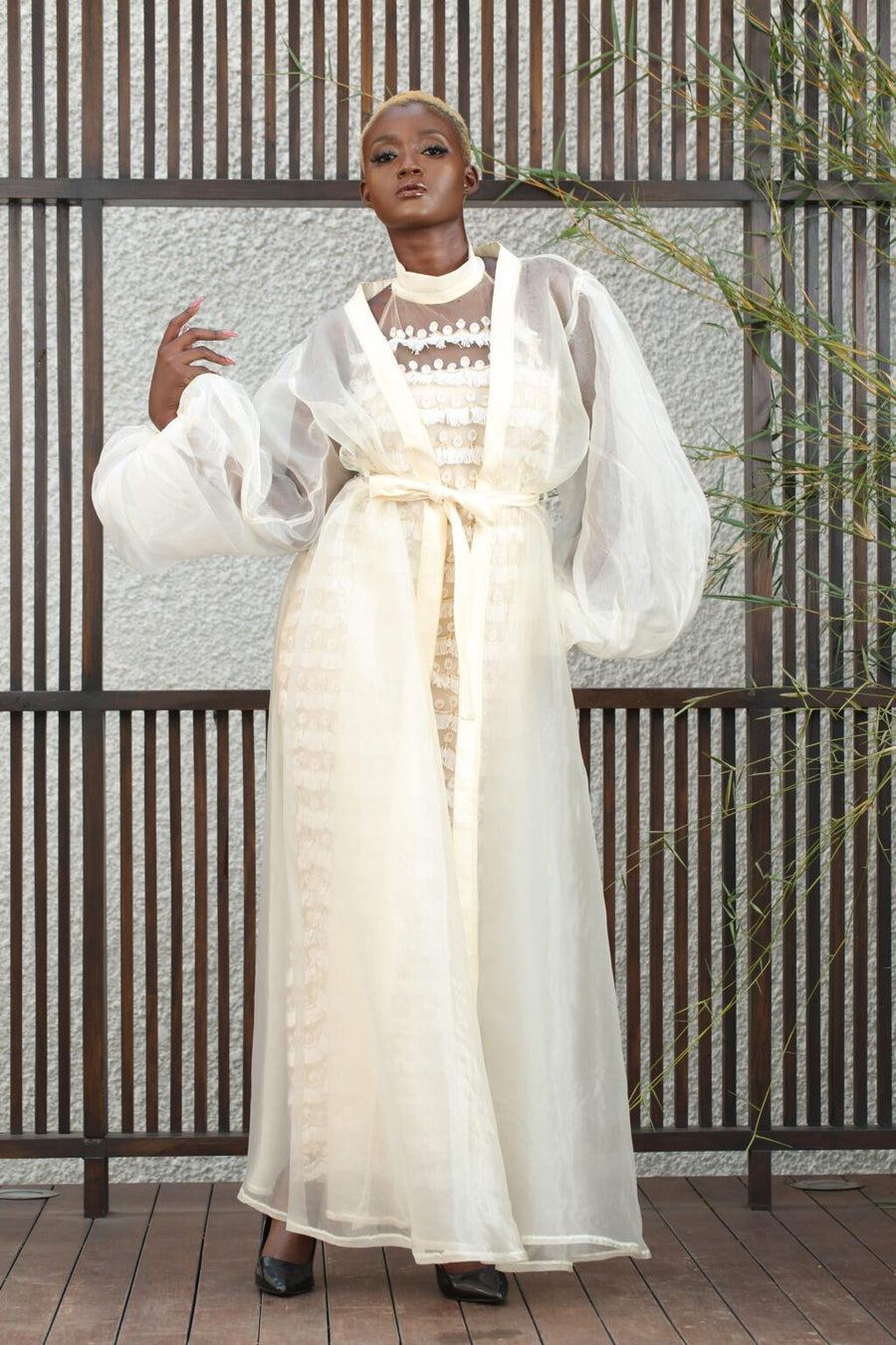 Organza Kimono Dress ADJOAA Organza Kimono Dress ADJOAA